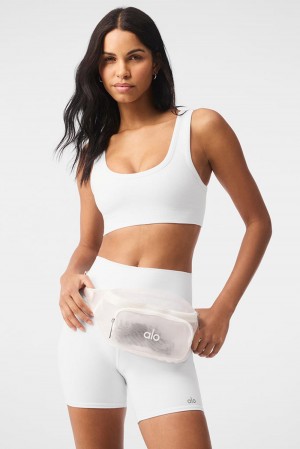 Bum Bags γυναικεια Alo Yoga Sheer Fanny Pack ασπρα | Greece BLXVS-0416