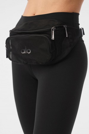 Bum Bags ανδρικα Alo Yoga Sheer Fanny Pack μαυρα | Greece IDLAS-0286