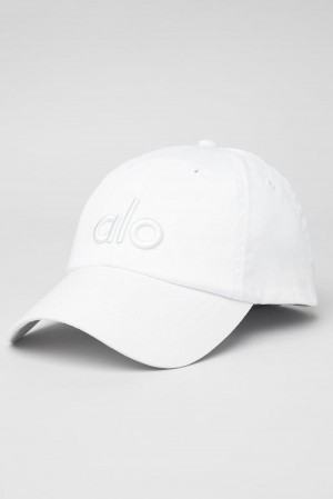 Caps ανδρικα Alo Yoga Off-Duty ασπρα ασπρα | Greece GJVZN-8451