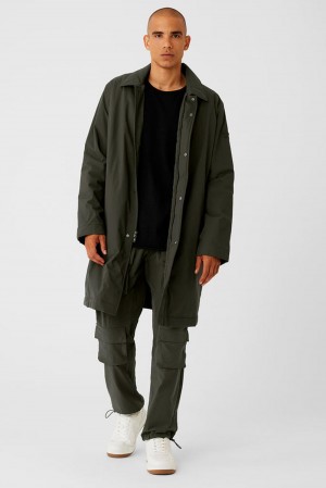 Overcoats ανδρικα Alo Yoga Signature πρασινο | Greece CQEMS-6259