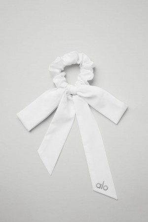 Scrunchie γυναικεια Alo Yoga Love Knots Tie ασπρα | Greece FKIOB-1790