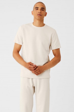 Short Sleeve ανδρικα Alo Yoga Chill Bone | Greece IPXMC-1769