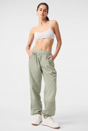 Παντελονι Jogger γυναικεια Alo Yoga Mixed Media Reinvention Limestone | Greece GMCTS-3645