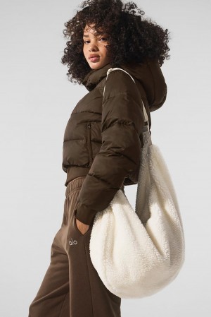 Τσάντα Sling γυναικεια Alo Yoga Sherpa Om The Go Ivory | Greece SLGIU-3129