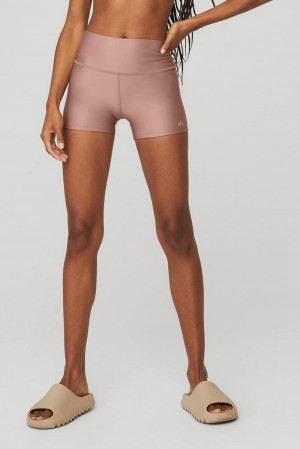 Σορτσ γυναικεια Alo Yoga 3" High-Waist Airlift Smoky Quartz | Greece BDJVP-7814