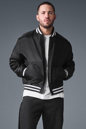 Μπουφαν ανδρικα Alo Yoga Afterglow Varsity μαυρα | Greece CJLTD-9854