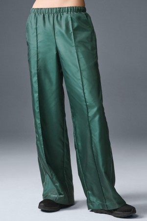 Παντελονι γυναικεια Alo Yoga Afterglow Wide Leg Track Winter Ivy | Greece TEQJA-6190