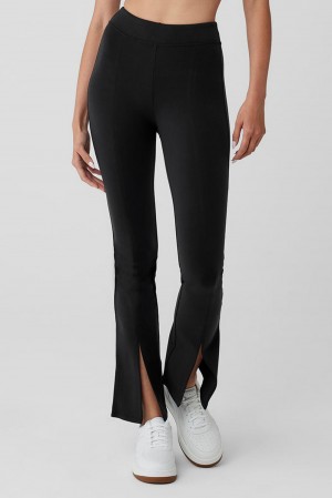 Κολαν γυναικεια Alo Yoga Airbrush 7/8 High Waist Flutter μαυρα | Greece KBMGX-9540