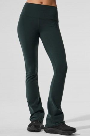 Κολαν γυναικεια Alo Yoga Airbrush High-Waist Bootcut πρασινο | Greece IMCQE-0645