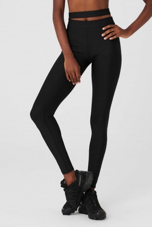 Κολαν γυναικεια Alo Yoga Airlift High-Waist All Access μαυρα | Greece CYSVZ-8971