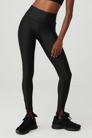 Κολαν γυναικεια Alo Yoga Airlift High-Waist Elongated μαυρα | Greece SEKIZ-7402