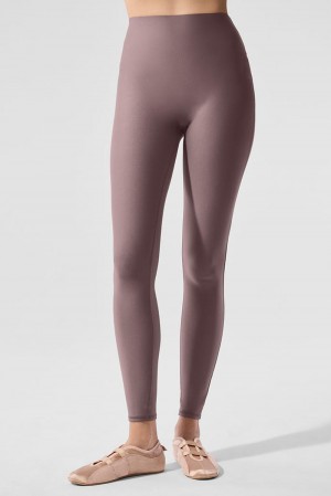 Κολαν γυναικεια Alo Yoga Airlift High-Waist Sleek Mushroom | Greece QIVGH-5243