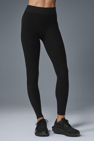 Κολαν γυναικεια Alo Yoga Alosoft High-Waist Head Start μαυρα | Greece OIKAS-2659