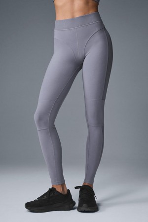 Κολαν γυναικεια Alo Yoga Alosoft High-Waist Head Start Fog | Greece FEGOI-0824