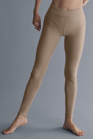 Κολαν γυναικεια Alo Yoga Alosoft High-Waist Head Start Gravel | Greece ZQUIO-2508