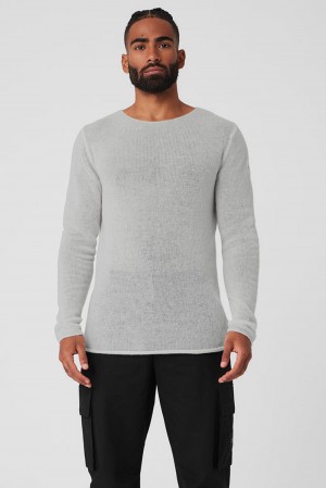 Μακρυμανικο ανδρικα Alo Yoga Cashmere Reform γκρι | Greece AVEWT-6271