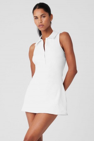 Φορεμα γυναικεια Alo Yoga Charmed Tennis ασπρα | Greece PCEGV-3150