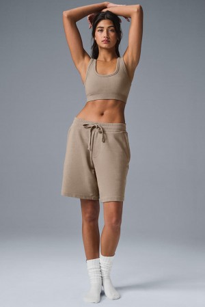 Σορτσ γυναικεια Alo Yoga Chill Gravel | Greece FXTDO-4137