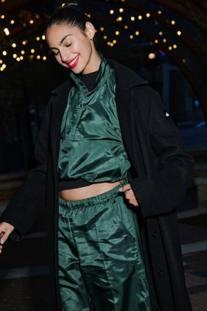 Φουτερ γυναικεια Alo Yoga Cropped Afterglow Winter Ivy | Greece LJWCE-5783