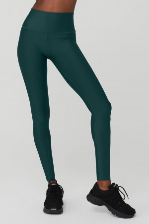 Κολαν γυναικεια Alo Yoga High-Waist Airlift πρασινο | Greece GXDSO-5160