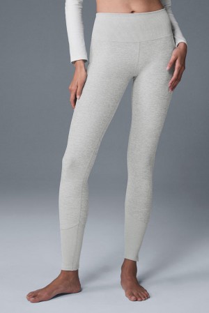 Κολαν γυναικεια Alo Yoga High-Waist Alosoft Lounge γκρι | Greece TFVNO-0463
