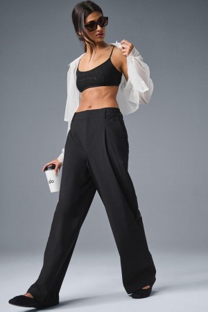 Παντελονι γυναικεια Alo Yoga High-Waist Pursuit (Regular) μαυρα | Greece UTNJM-9426