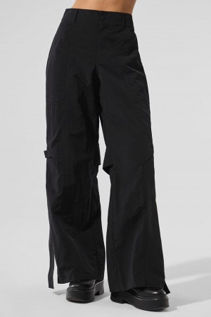 Παντελονι γυναικεια Alo Yoga High-Waist Voyager μαυρα | Greece YCNUT-9075