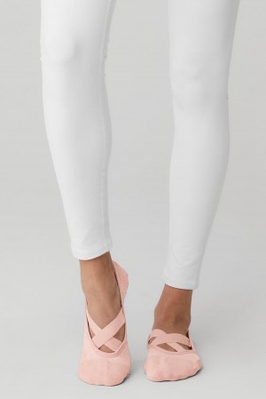 Καλτσεσ γυναικεια Alo Yoga Pivot Barre Barres Pale Mauve | Greece UOBFG-9186