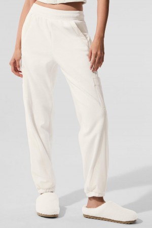 Παντελονι γυναικεια Alo Yoga Polar Fleece Wintry Mix Ivory | Greece BQIXU-8094