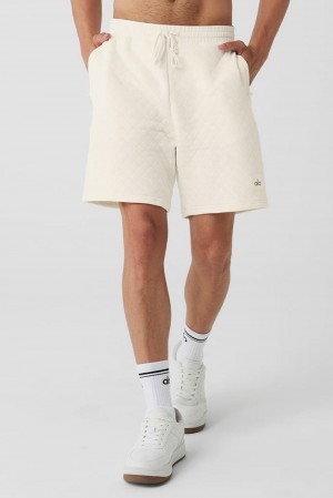 Σορτσ ανδρικα Alo Yoga Quilted Stadium Ivory | Greece GMAYP-2756