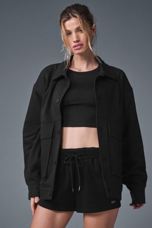 Μπουφαν γυναικεια Alo Yoga Unisex One Up μαυρα | Greece HFXGA-4913