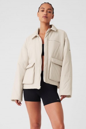 Μπουφαν γυναικεια Alo Yoga Voyage Utility Cargo Bone | Greece BHEOL-1509