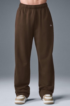 Παντελονι Φορμα ανδρικα Alo Yoga Accolade Straight Leg Espresso | Greece XGAVM-5498