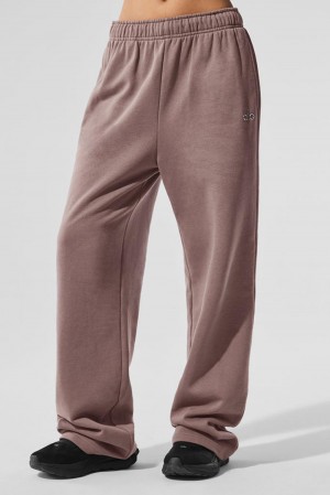 Παντελονι Φορμα γυναικεια Alo Yoga Accolade Straight Leg Mushroom | Greece ENFLR-7389