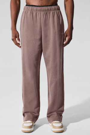Παντελονι Φορμα ανδρικα Alo Yoga Accolade Straight Leg Mushroom | Greece WXYBL-7283