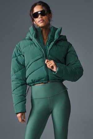 Μπουφαν Φουσκωτο γυναικεια Alo Yoga Glacier Winter Ivy | Greece ZCSAY-2876