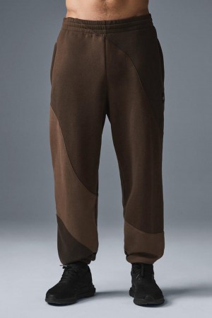 Παντελονι Φορμα ανδρικα Alo Yoga Make Waves Espresso Tonal | Greece VRSFT-1058