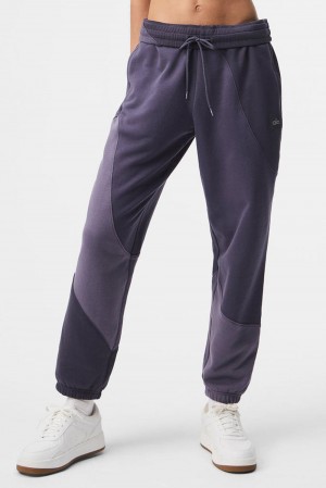 Παντελονι Φορμα γυναικεια Alo Yoga Make Waves Italian Plum Tonal | Greece XEUZA-1502
