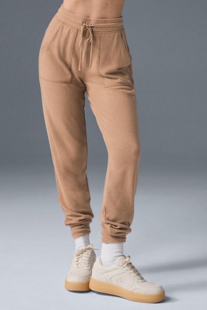 Παντελονι Φορμα γυναικεια Alo Yoga Soho Toasted Almond | Greece GMIBT-8759