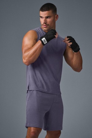 φανελακια για τρεξιμο ανδρικα Alo Yoga The Triumph Muscle Italian Plum | Greece QMYCZ-8136