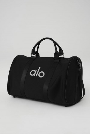 duffle τσαντεσ γυναικεια Alo Yoga Traverse μαυρα ασημι | Greece ERDHY-5783