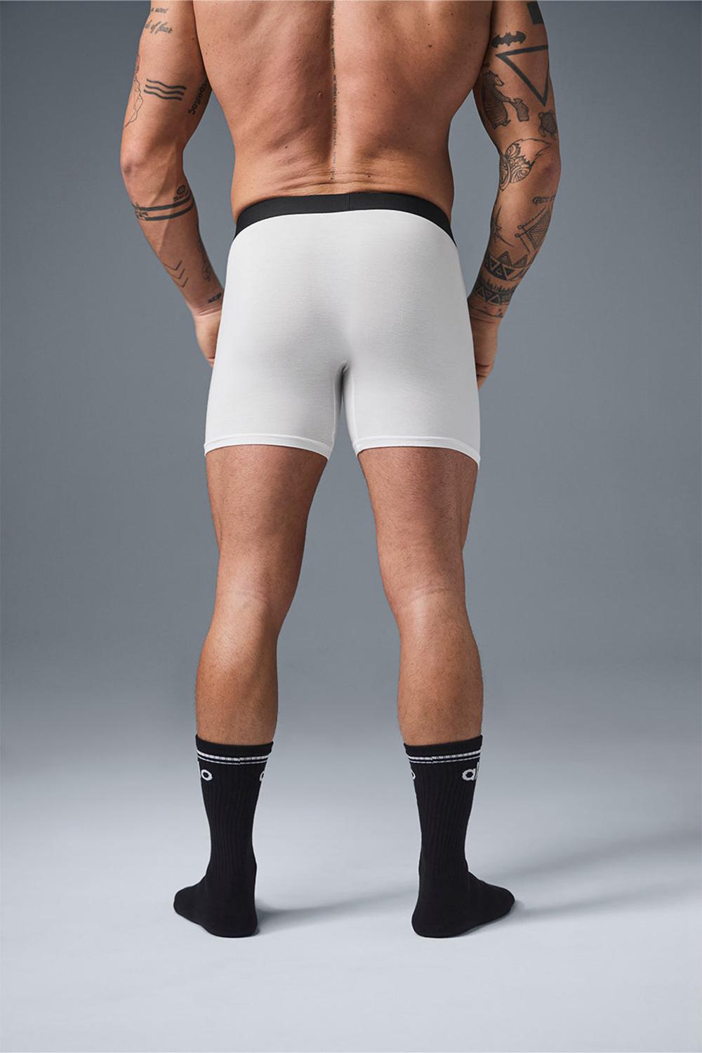 Boxer ανδρικα Alo Yoga Day and Night ασπρα | Greece  NVTJZ-7381