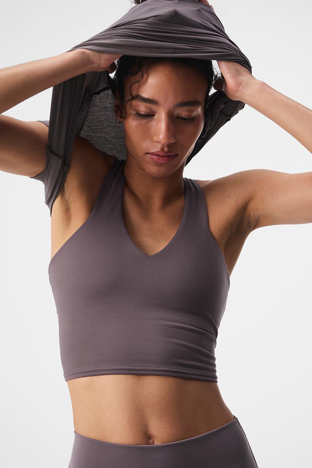 Bra Tank γυναικεια Alo Yoga Airbrush Real Raisinette | Greece  QIOBZ-8367