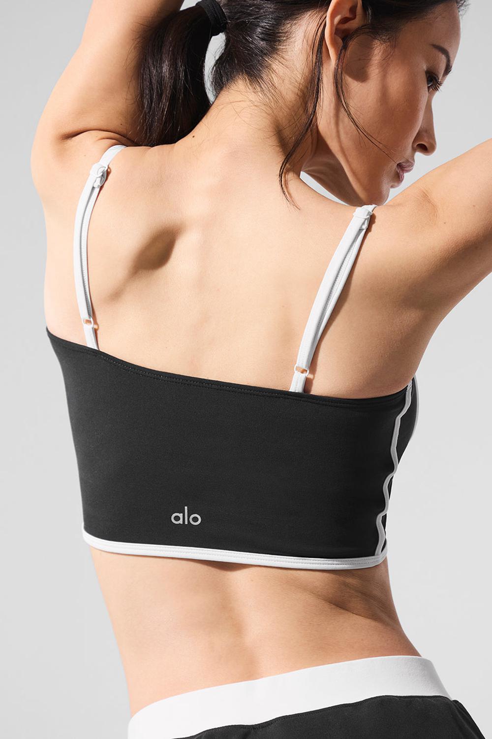 Bra Tank γυναικεια Alo Yoga Airbrush Streamlined μαυρα ασπρα | Greece  LAPBR-8360