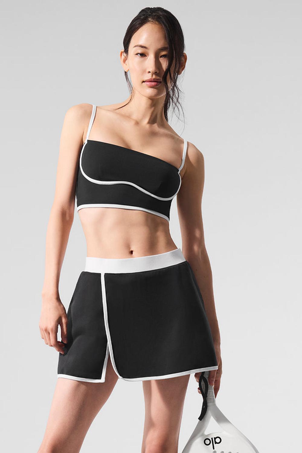 Bra Tank γυναικεια Alo Yoga Airbrush Streamlined μαυρα ασπρα | Greece  LAPBR-8360