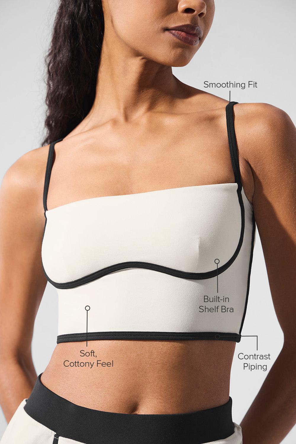 Bra Tank γυναικεια Alo Yoga Airbrush Streamlined μαυρα | Greece  KJPMN-3097