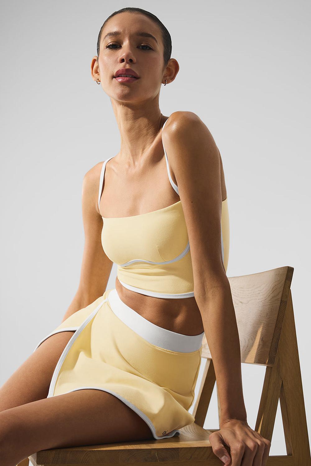 Bra Tank γυναικεια Alo Yoga Airbrush Streamlined ασπρα | Greece  GSOTX-8234