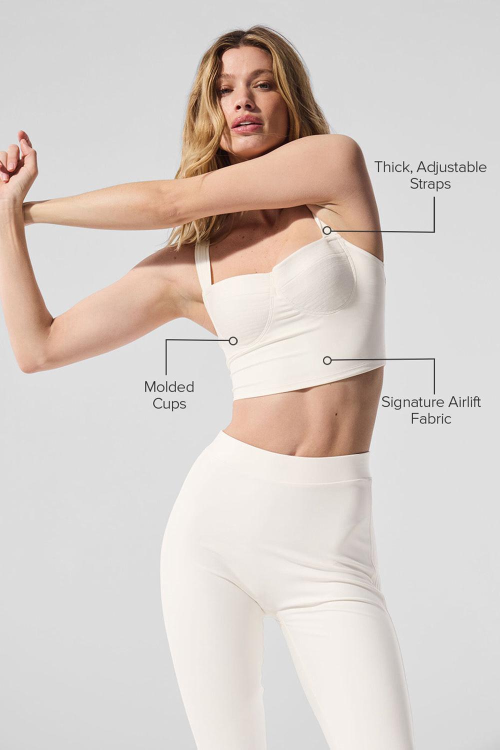 Bra Tank γυναικεια Alo Yoga Airlift Turn It Up Ivory | Greece  JFULT-3941