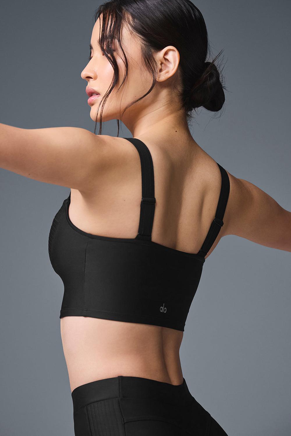 Bra Tank γυναικεια Alo Yoga Airlift Turn It Up μαυρα | Greece  LQUCP-5301