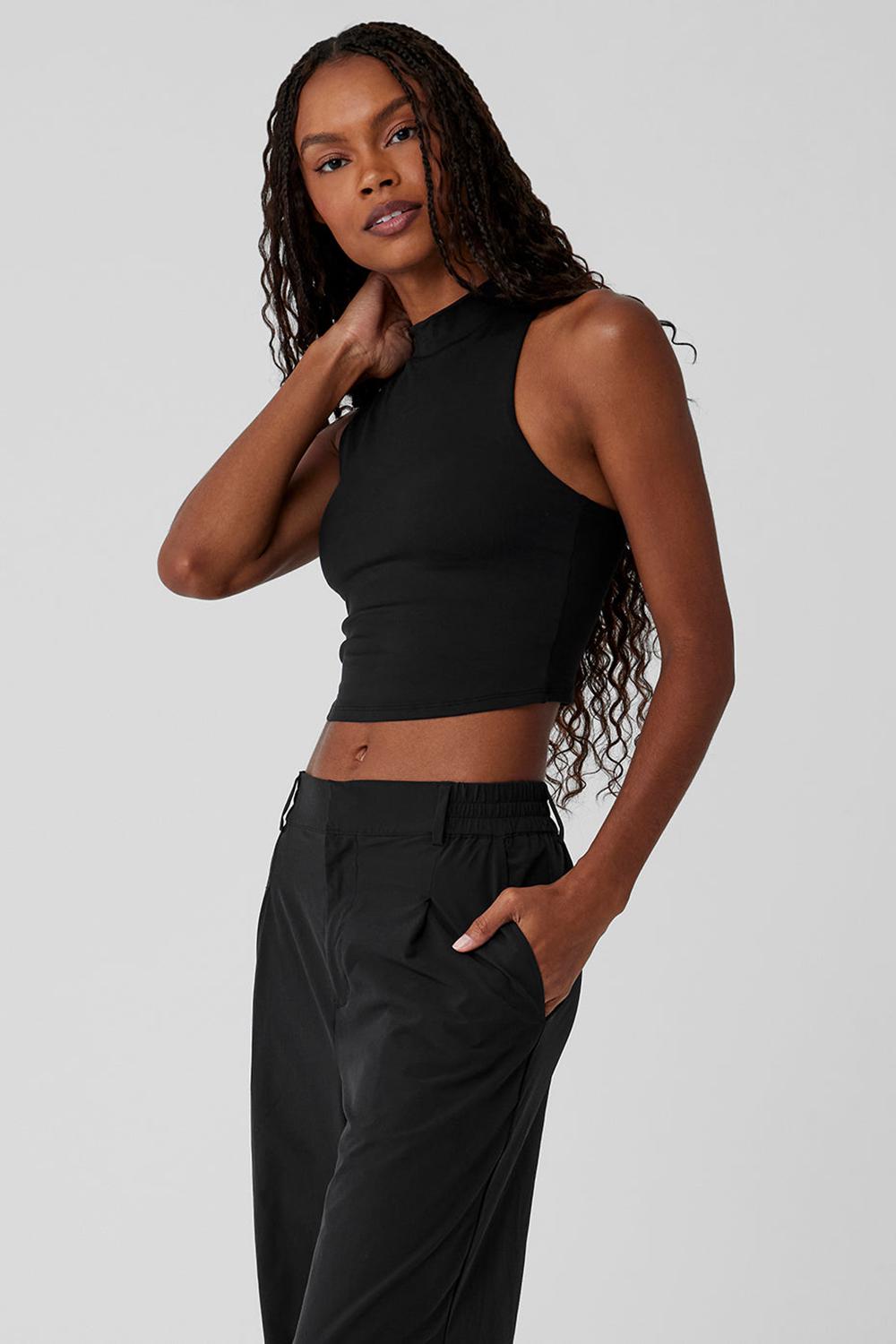 Bra Tank γυναικεια Alo Yoga Alosoft Top That μαυρα | Greece  KISZV-1534